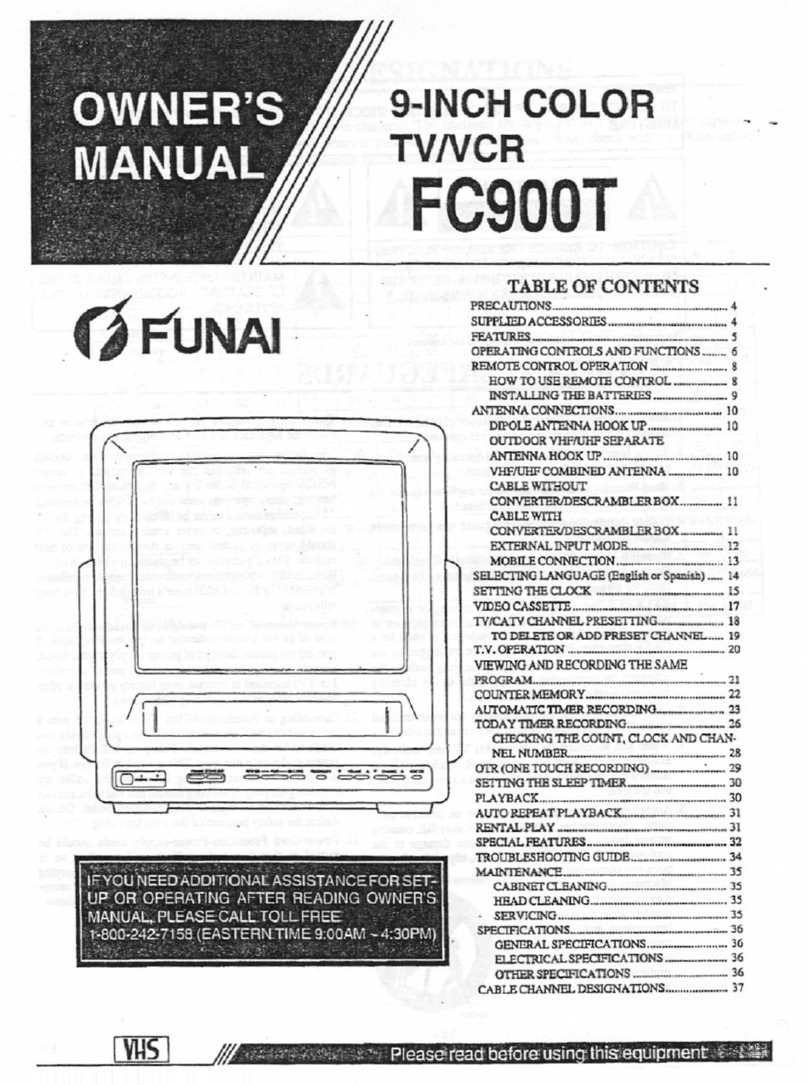 FUNAI FC900T owner's manual