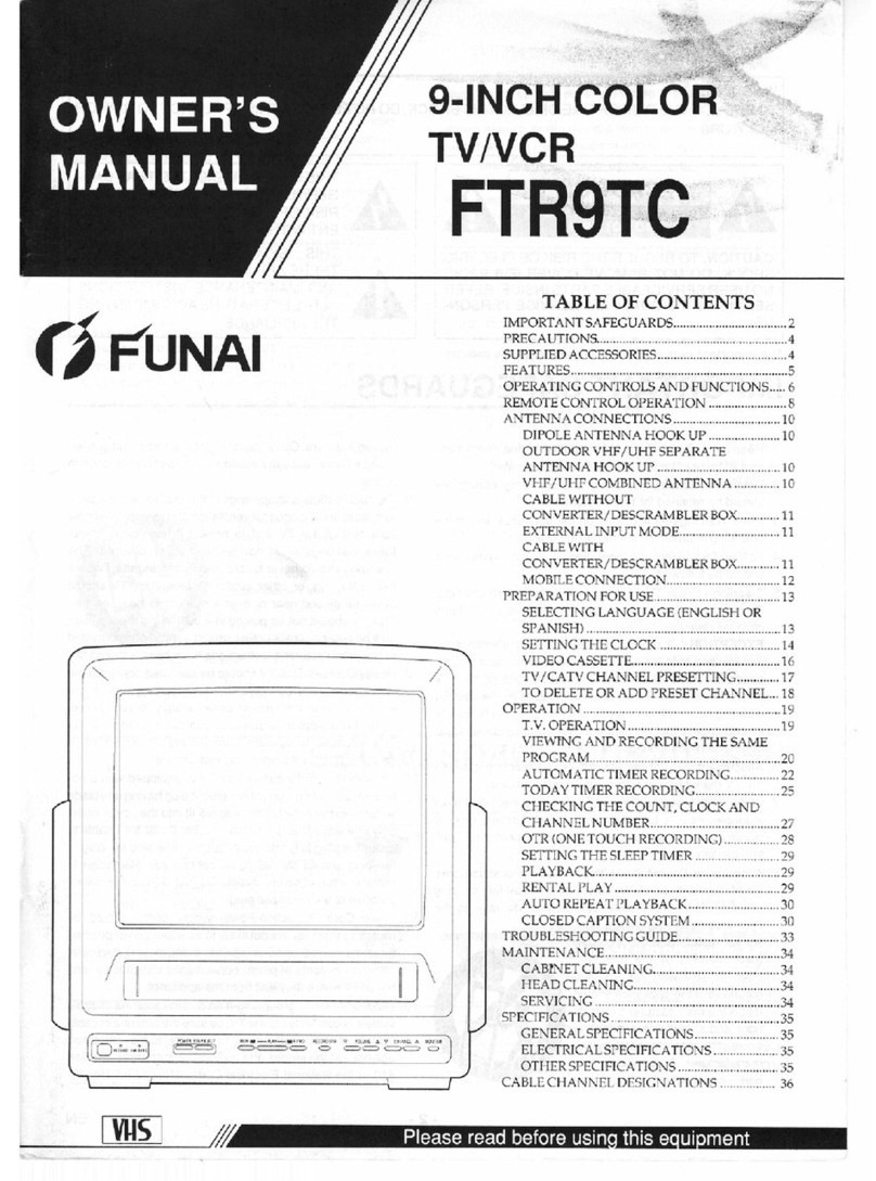 FUNAI FTR9TC owner's manual