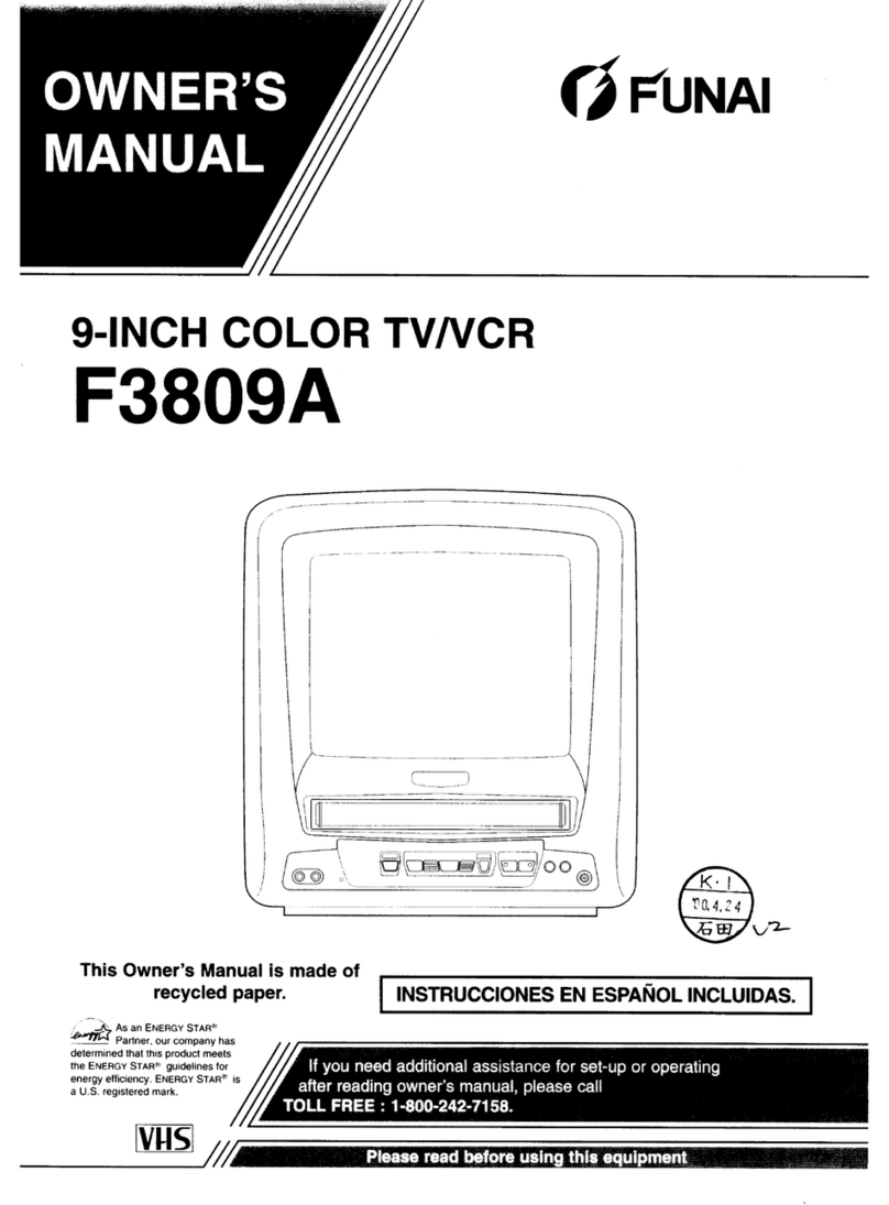 FUNAI F3809A owner's manual