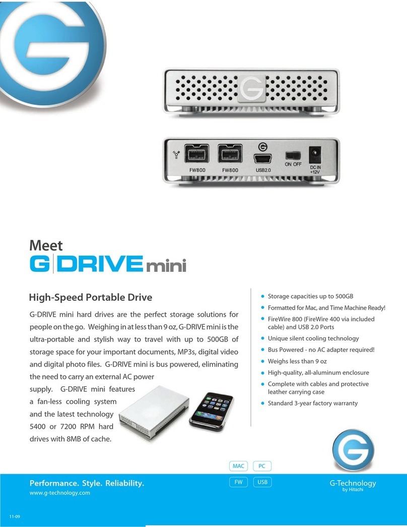 G-Technology G-DRIVE mini User manual