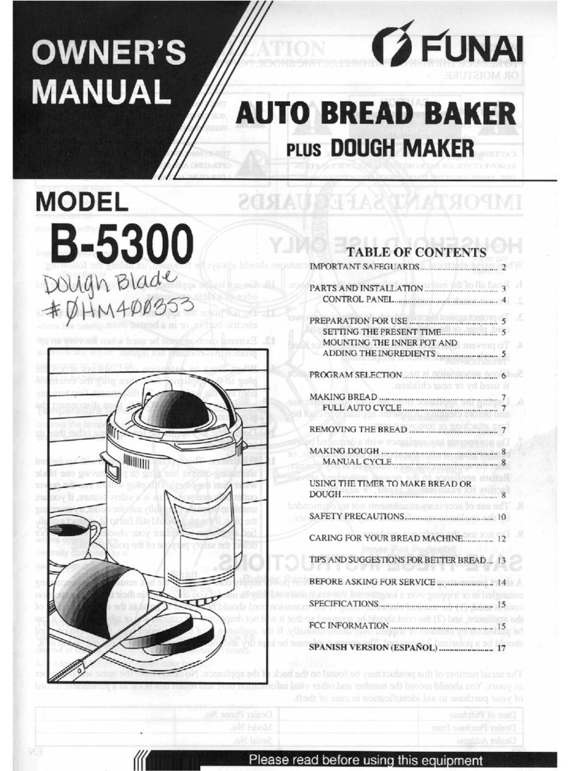FUNAI B-5300 owner's manual
