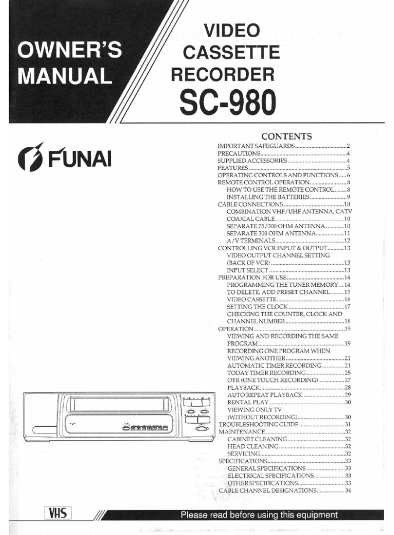 FUNAI SC-980 User manual FUNAI SC-980 User manual