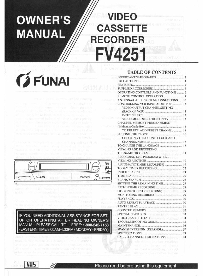 FUNAI FV4251 User manual