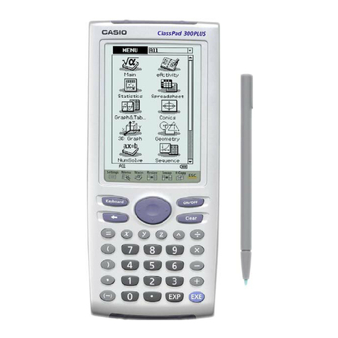 Casio CLASSPAD User manual Casio CLASSPAD User manual