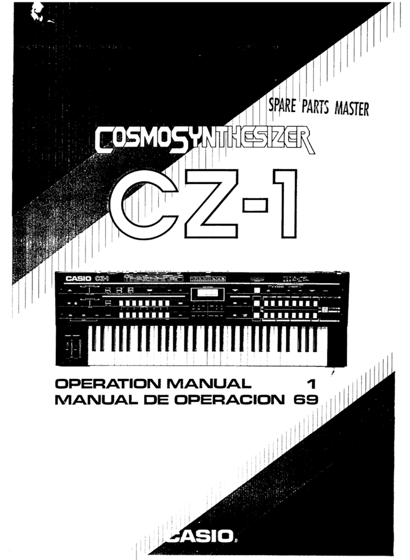 Casio Cosmo CZ-1 User manual