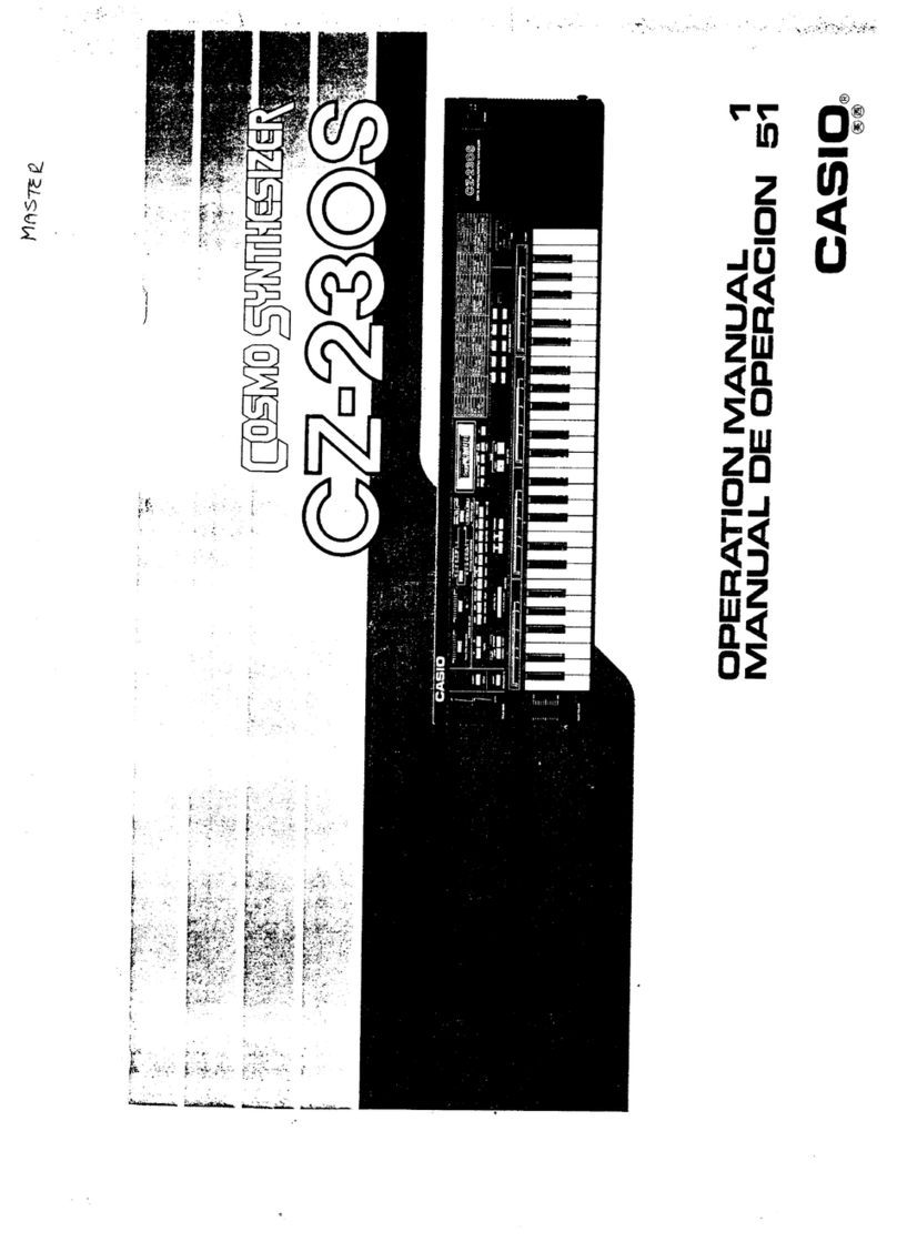 Casio Cosmo CZ-230S Operation manual