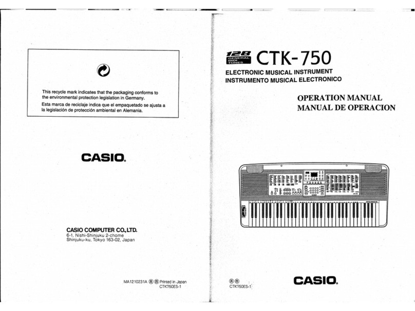 Casio CTK-750 Operation manual