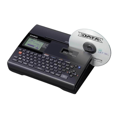 Casio CW-K85 - Disc Title Printer B/W Thermal... User manual