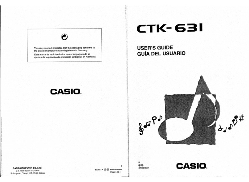 Casio CTK-631 User manual