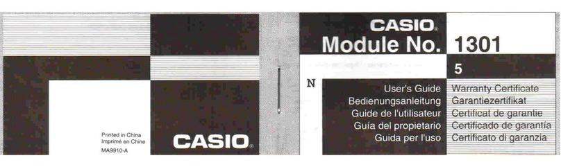 Casio 1301 User manual