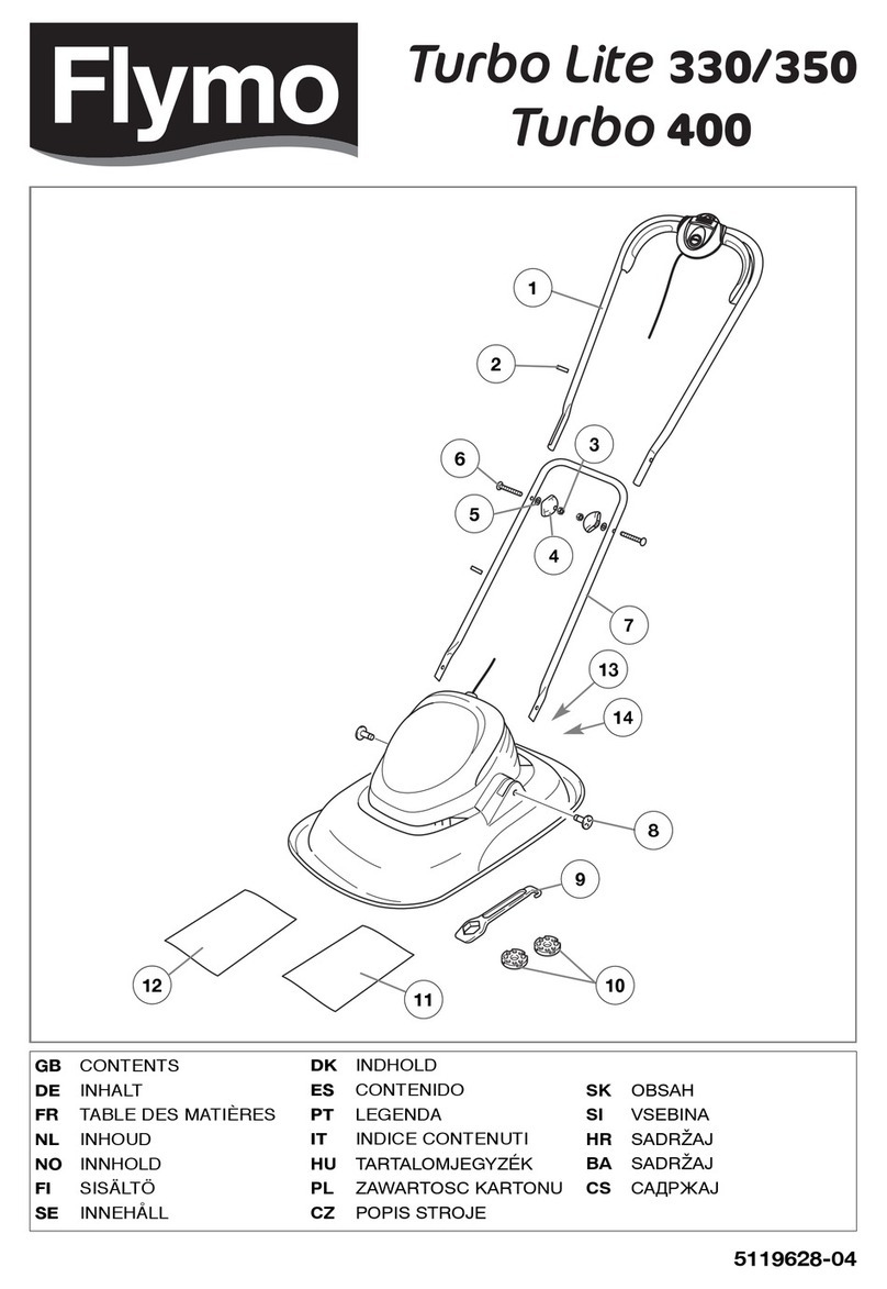 Flymo TURBO 400 - AUTRE User manual