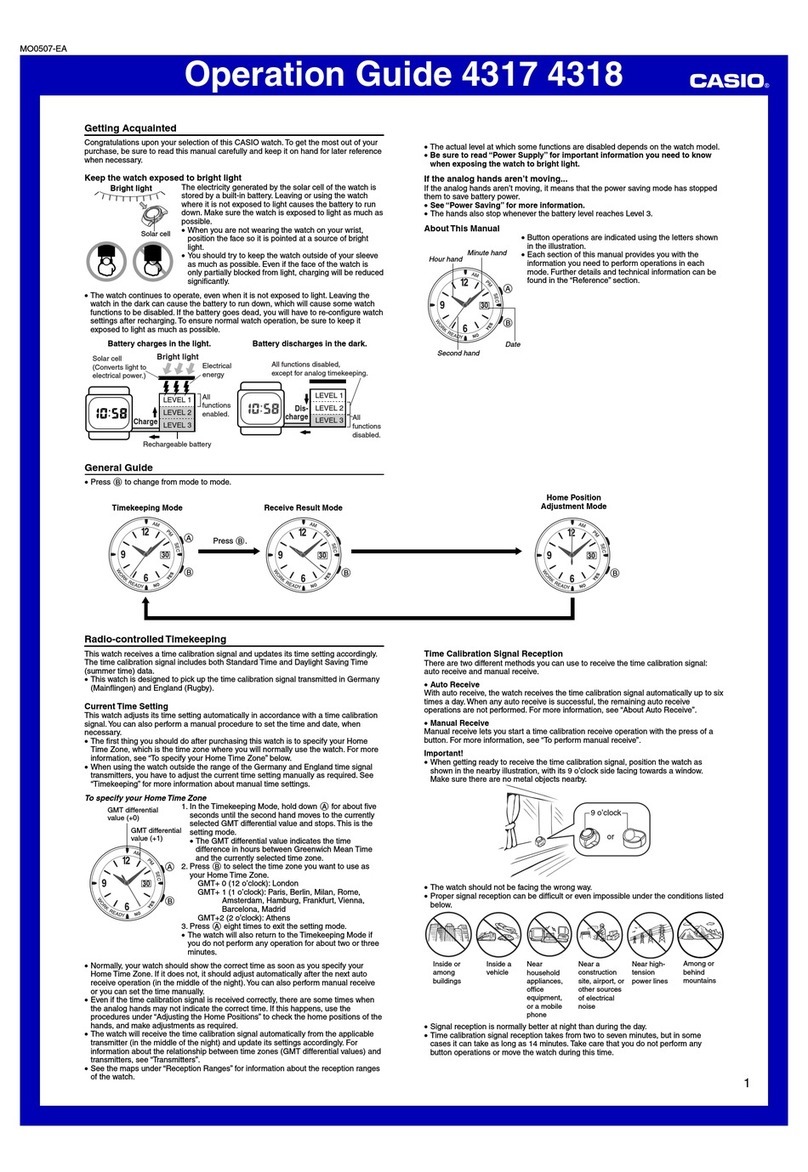 Casio 4317 User manual