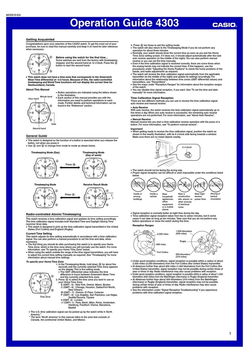 Casio 4303 User manual