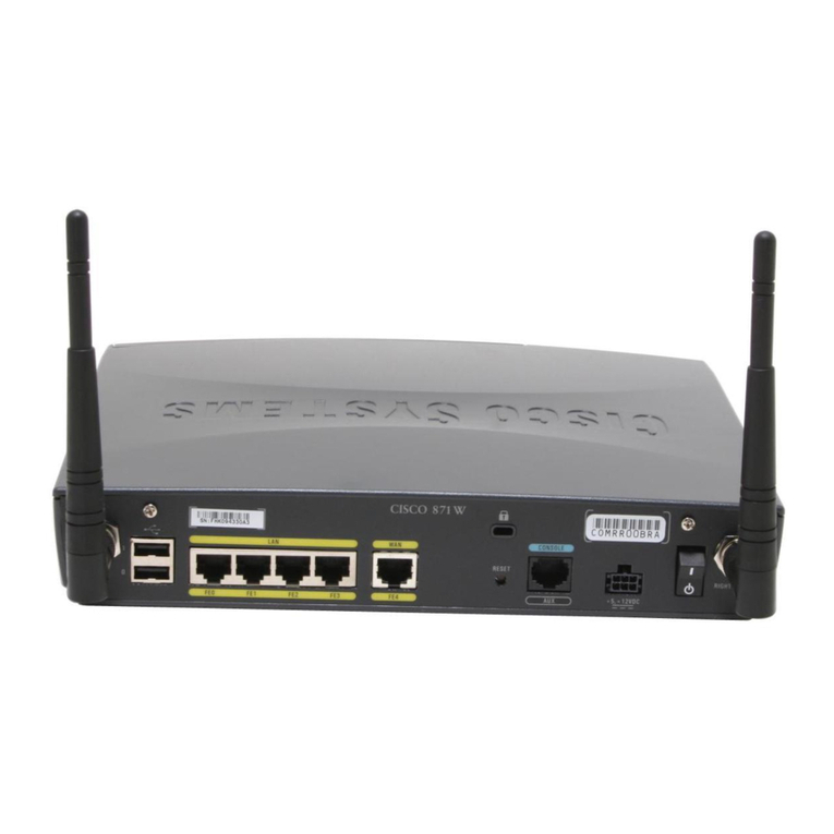 Cisco CISCO871-K9 - 871 Integrated Services Router Manual