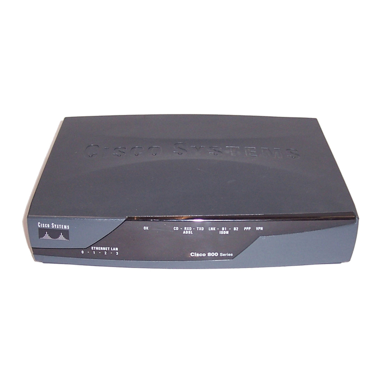 Cisco 851-K9 - 851 Integrated Services Router User manual