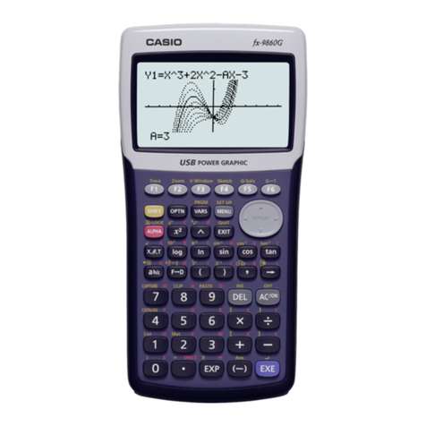 Casio fx-9860G AU PLUS User manual