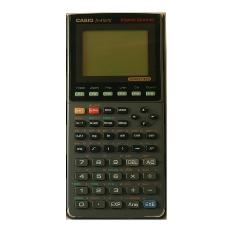 Casio FX-8700G User manual