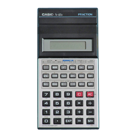 Casio FX-82D User manual