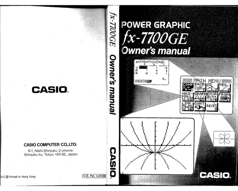 Casio FX-7700GE User manual