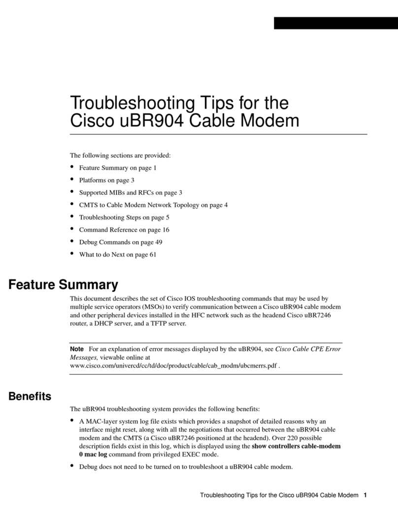 Cisco uBR904 Troubleshooting tips
