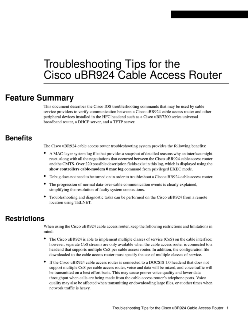Cisco UBR924 - uBR 924 Router Assembly instructions