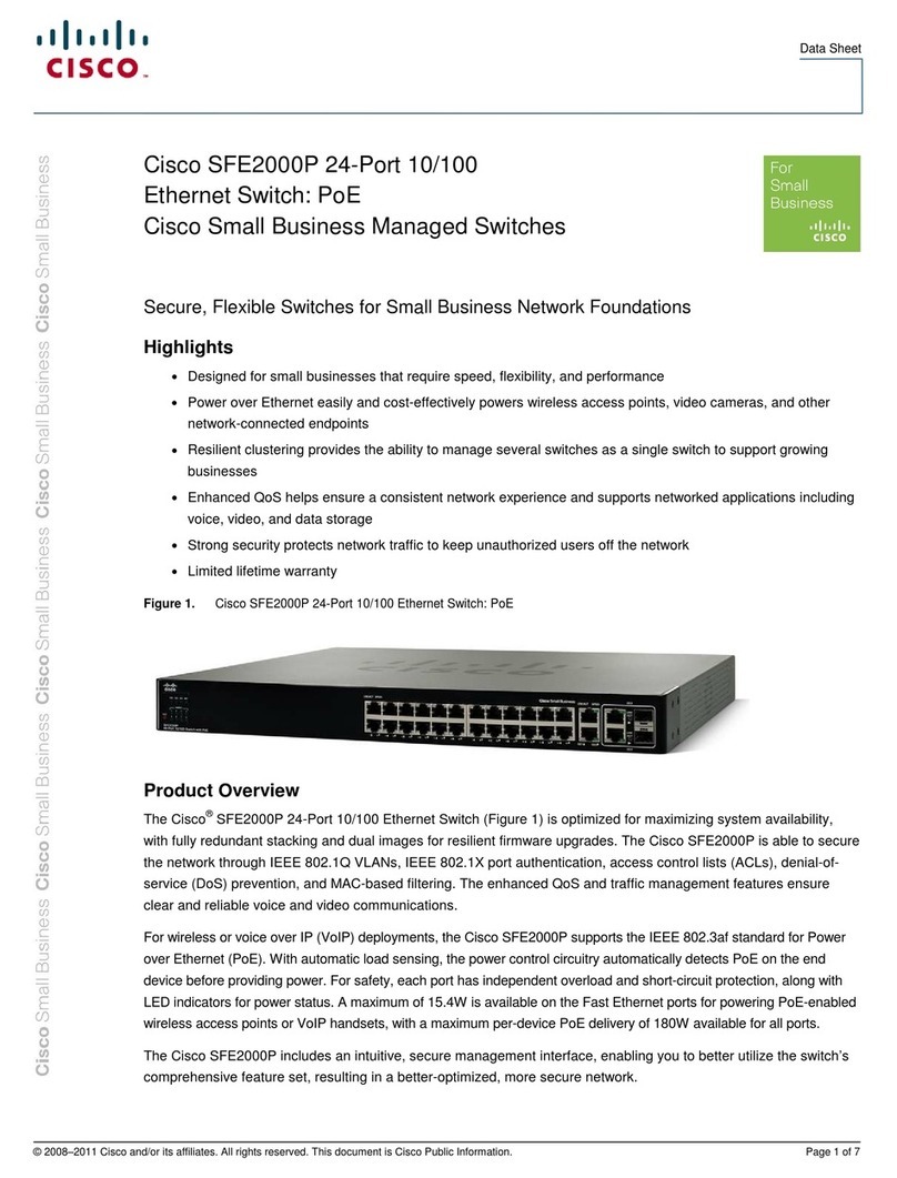 Cisco SFE2000P User manual Cisco SFE2000P User manual