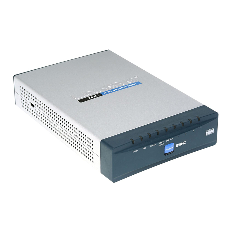 Cisco RV042 - Small Business Dual WAN VPN Router User manual Cisco RV042 - Small Business Dual WAN VPN Router User manual