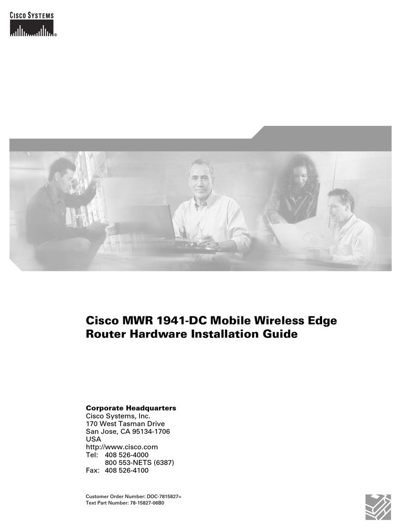 Cisco MWR 1941-DC - 1941 Mobile Wireless Router Manual