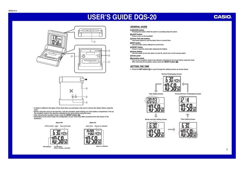 Casio DQS-20 user guide