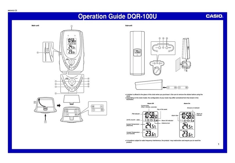 Casio DQR-100U Operation guide