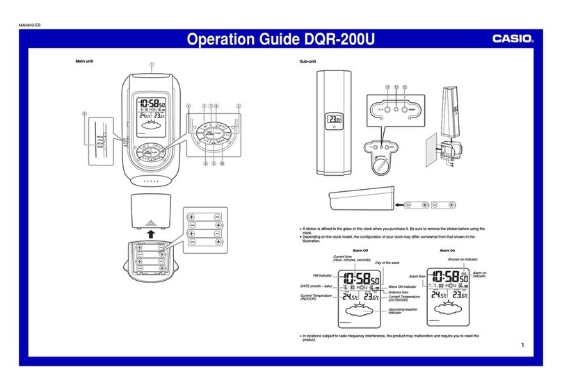Casio DQR-200U Operation guide