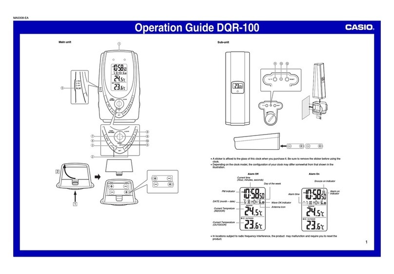 Casio DQR-100 Operation guide