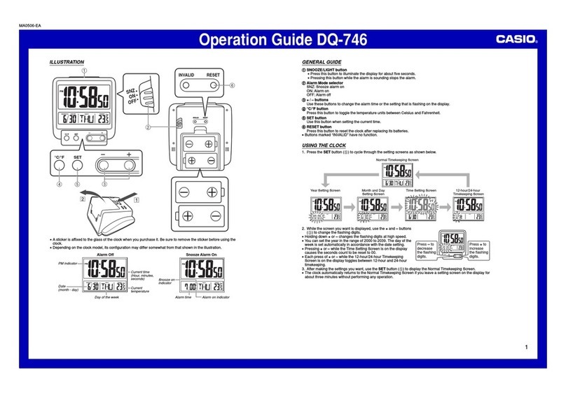 Casio DQ-746 User manual