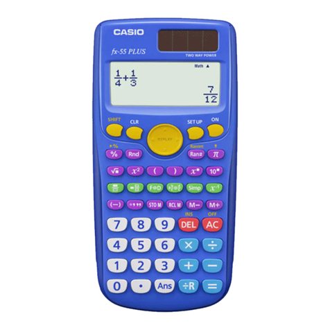 Casio FX-55 PLUS User manual Casio FX-55 PLUS User manual