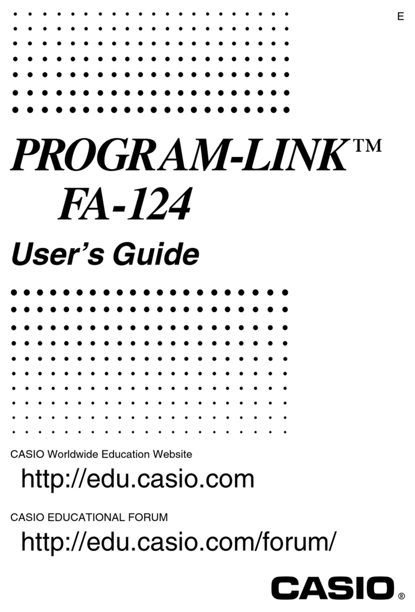 Casio Program-Link FA-124 user guide