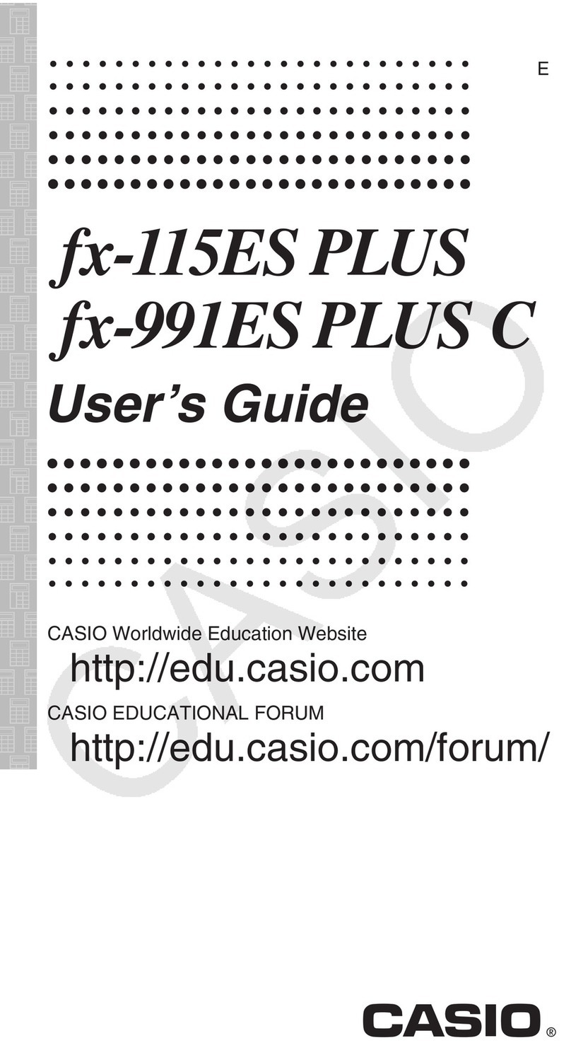 Casio fx-115ES PLUS User manual Casio fx-115ES PLUS User manual