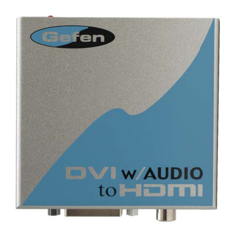 Gefen DVIAUD-2-HDMI User manual