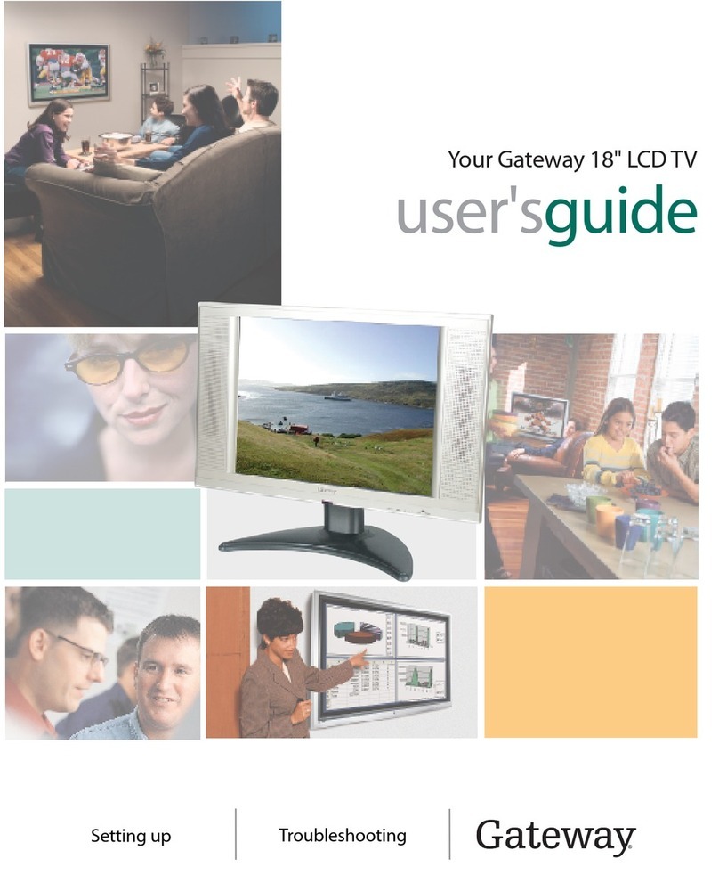 Gateway 18-inch LCD TV User manual