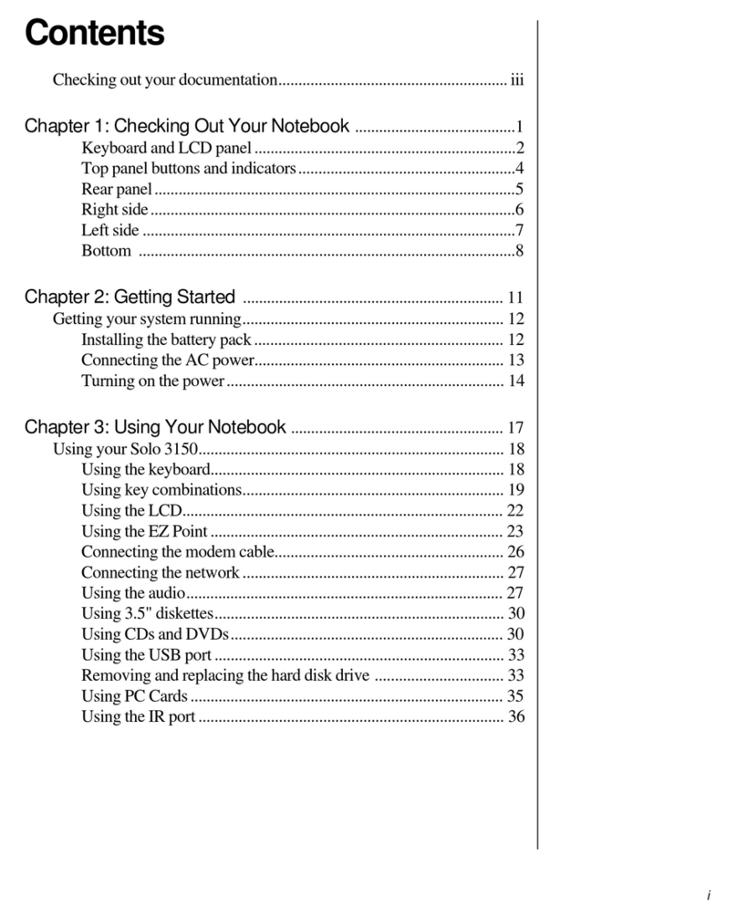 Gateway Solo 3150 User manual