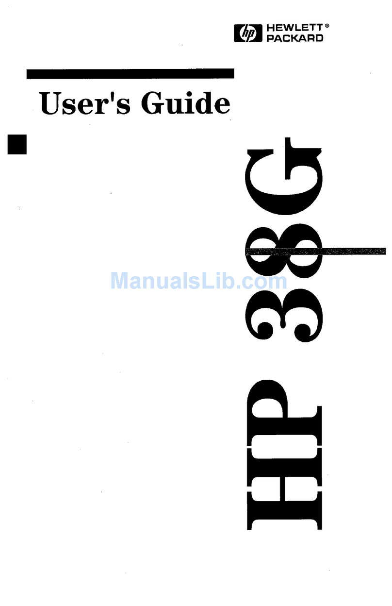 HP 38g - Graphing Calculator User manual