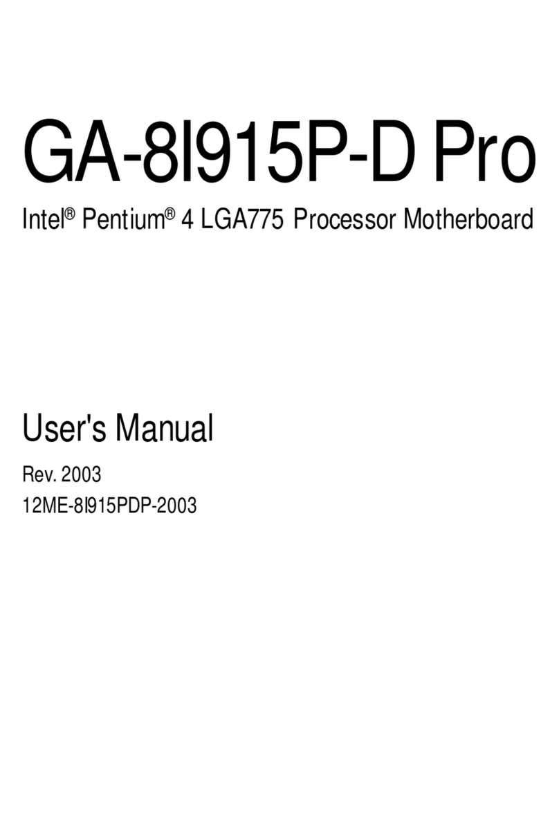 Gigabyte GA-8I915P-D user manual