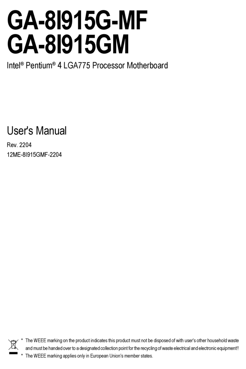 Gigabyte GA-8I915G-M User manual