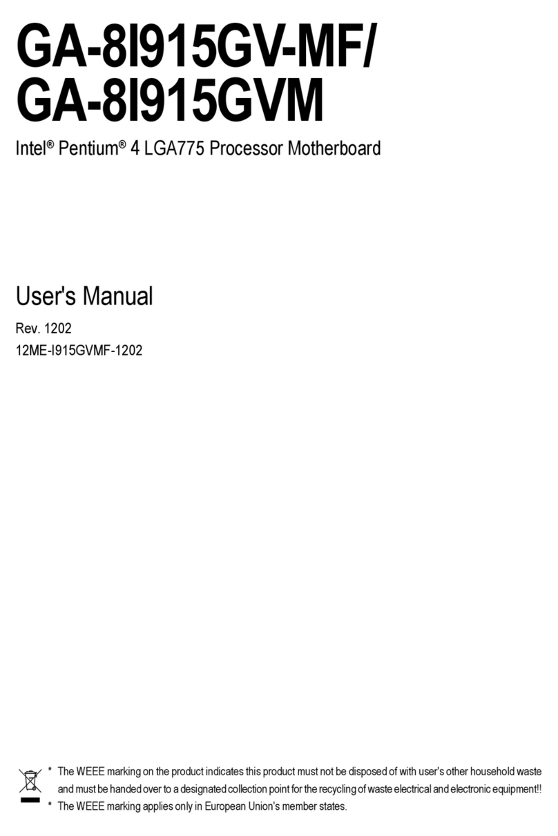 Gigabyte GA-8I915GV-M User manual