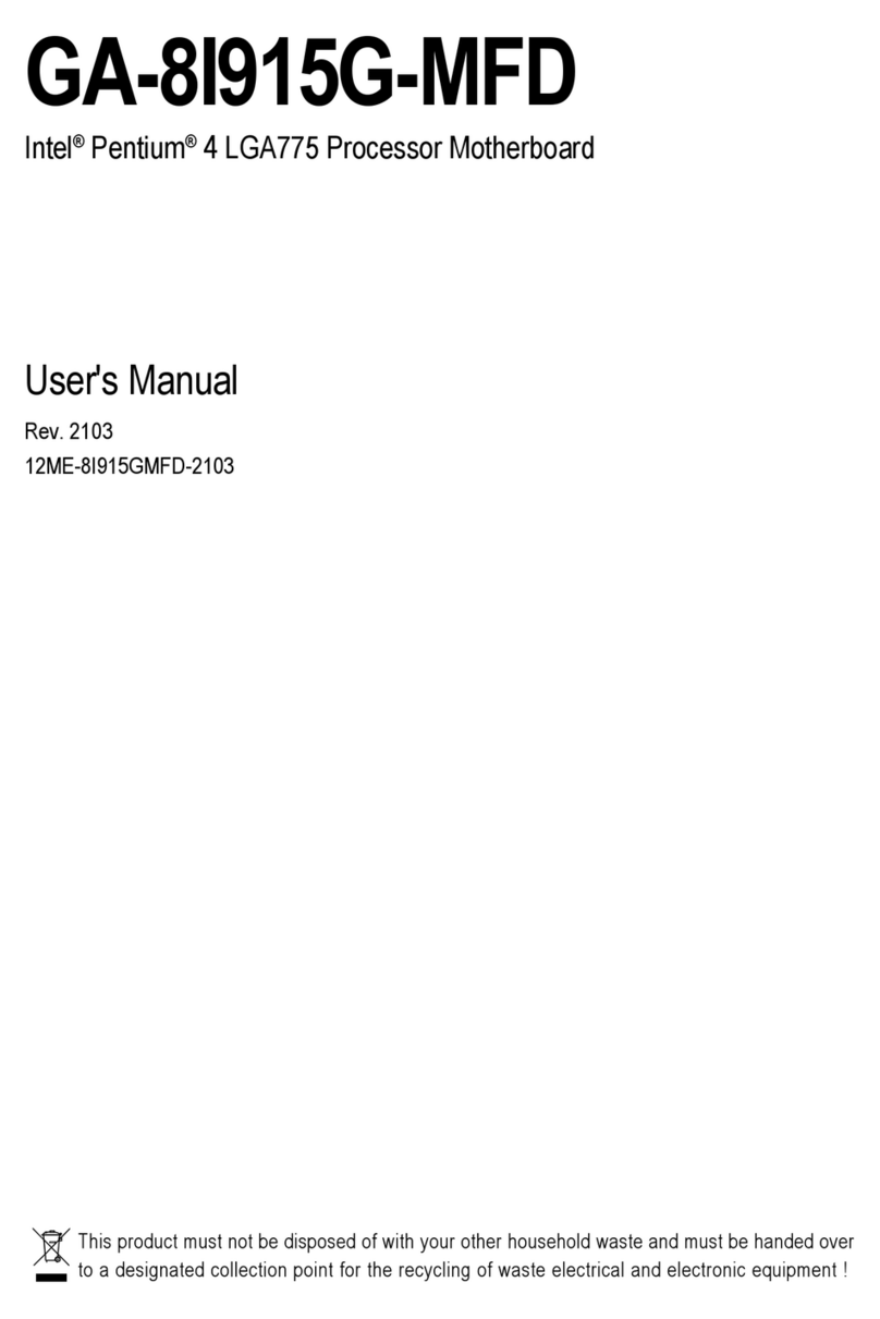 Gigabyte GA-8I915G-MFD User manual