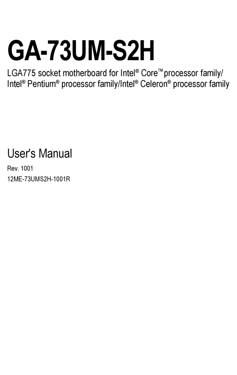 Gigabyte GA-73UM-S2H User manual