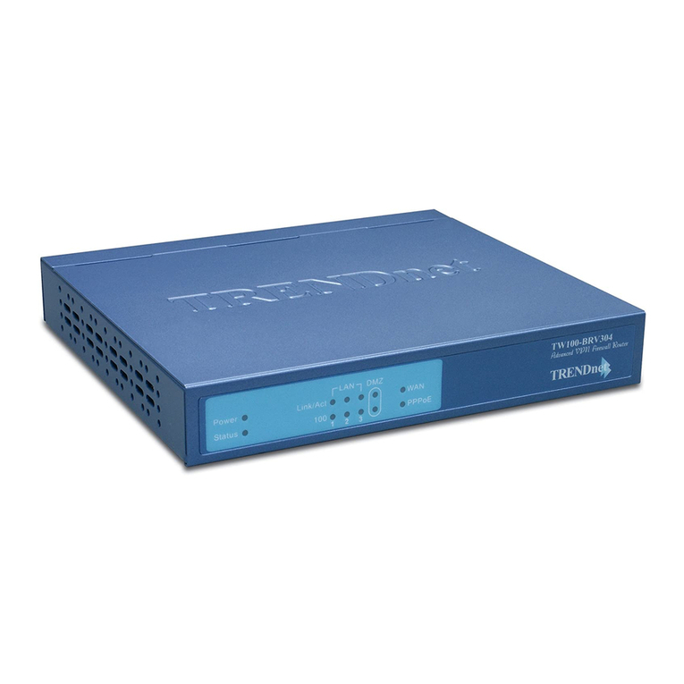 TRENDnet TW100-BRV304 - Advanced VPN Firewall Router User manual