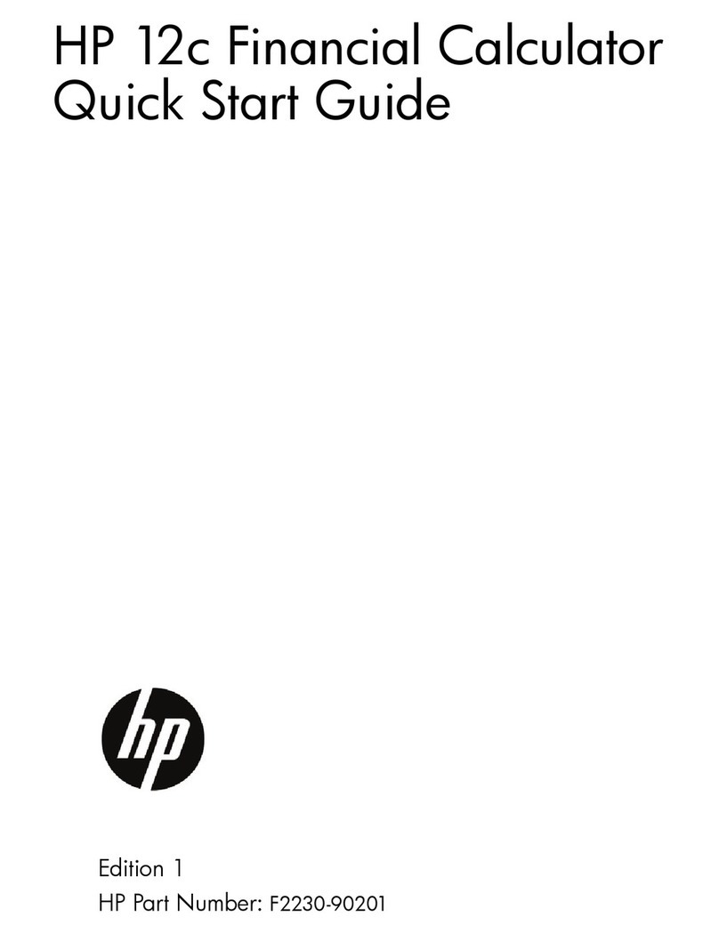 HP 12C#ABA - 12C Financial Calculator User manual