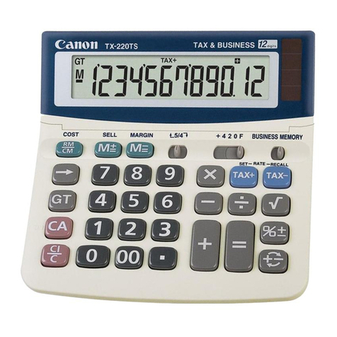 Canon TX-220TS User manual