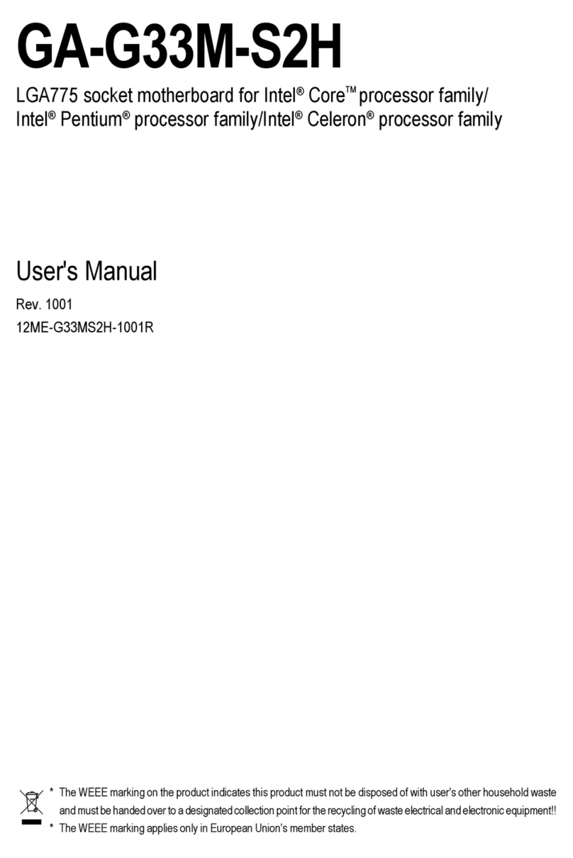 Gigabyte GA-G33M-S2H user manual
