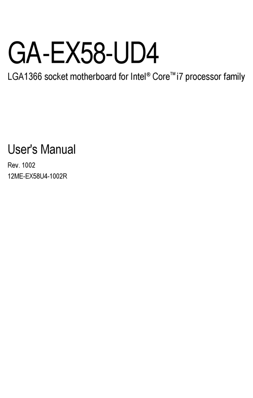 Gigabyte GA-EX58-UD4 User manual